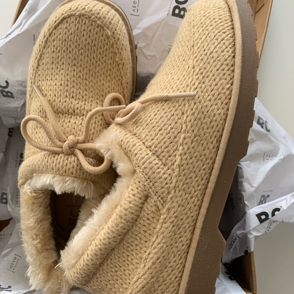 Born in California slipper shoes with soles.  Anthropologie size 8 never worn